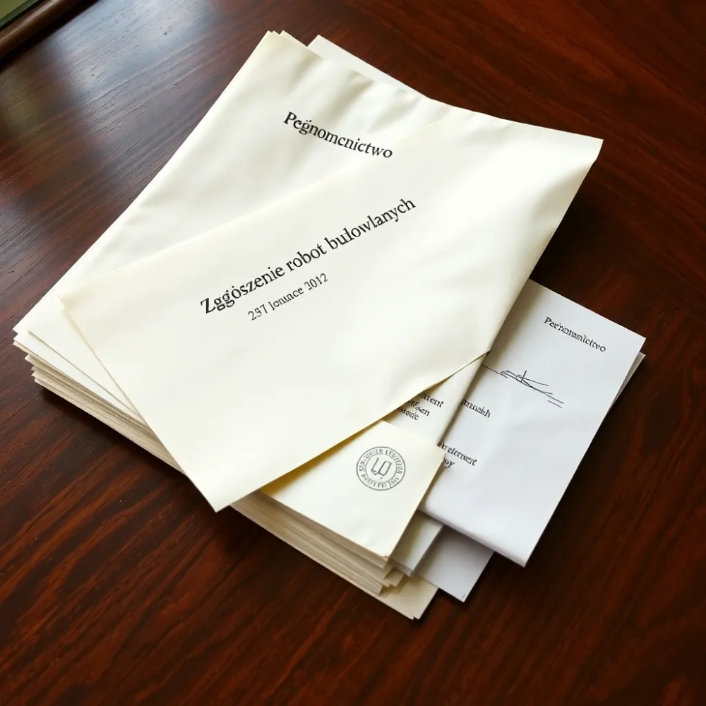 Przebudowa drogi na zgłoszenie jakie dokumenty